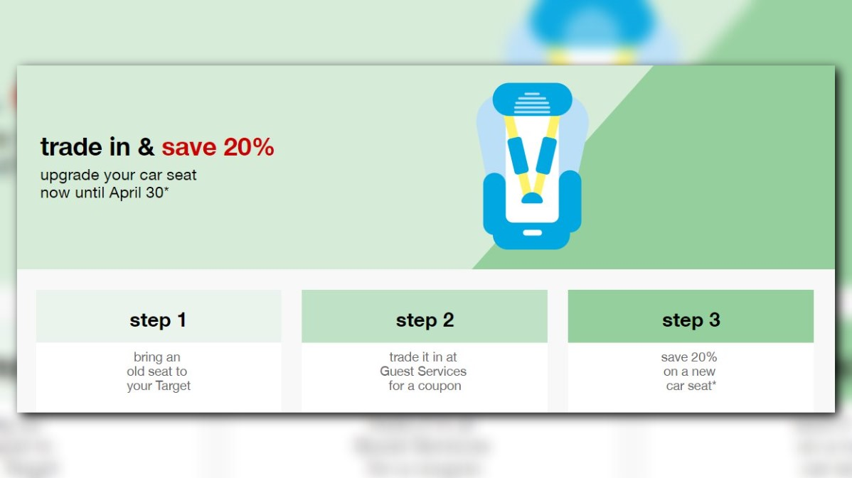 Target car seat trade clearance in 2017